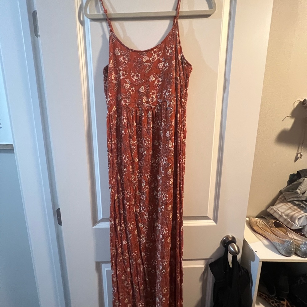 SO maxi dress orange floral
